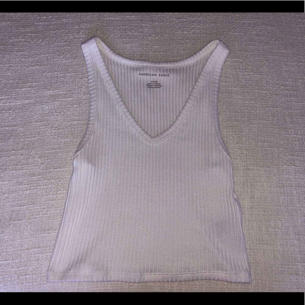 White American Eagle Tank Top